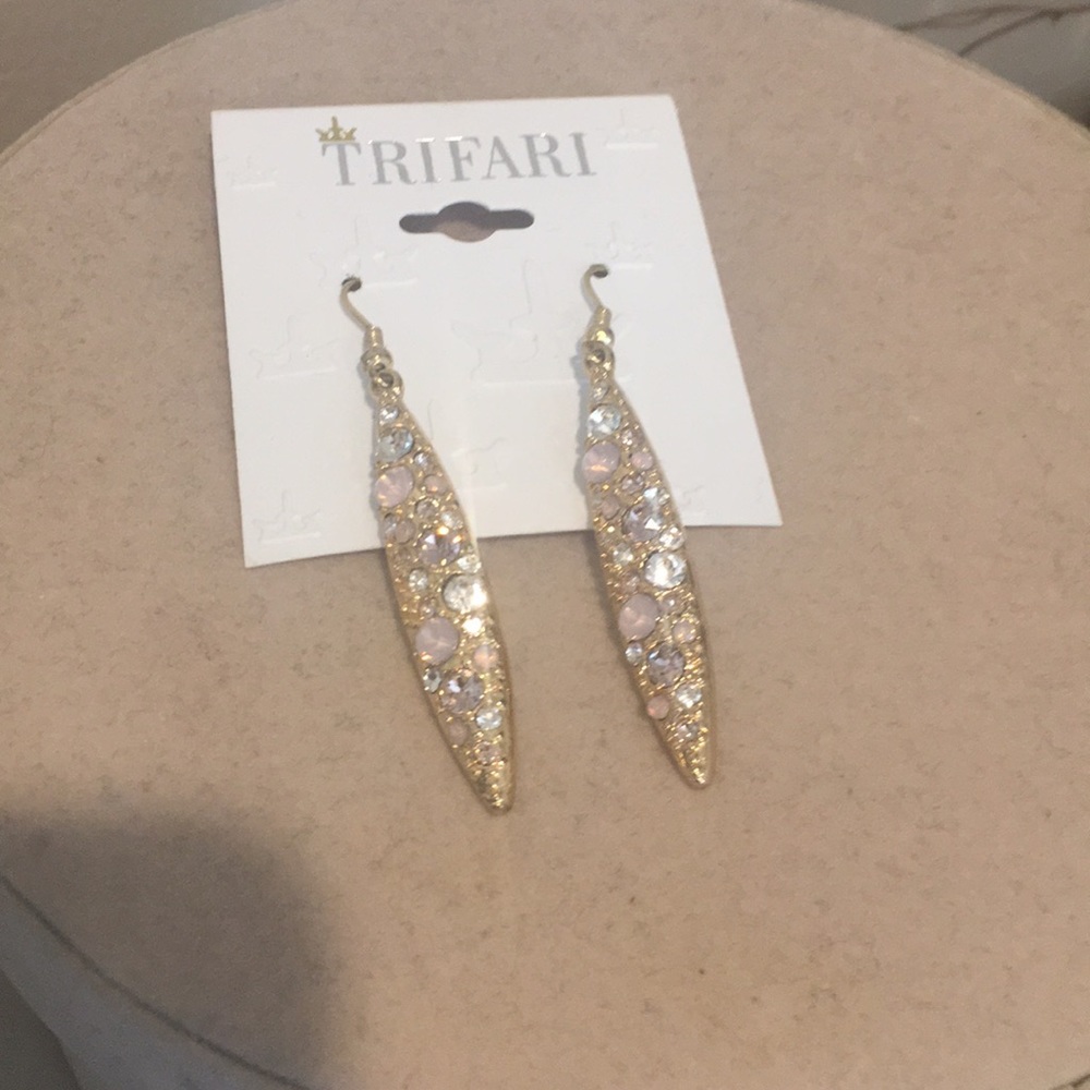 New Pink & Gold Accessory Earrings